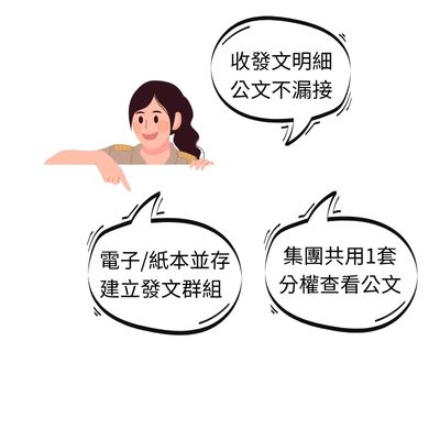 Netask公文管理為電子文與紙本並存、建立發文群組、集團共用…,各單位使用自己的憑證卡進行發文與管理,提升公文傳遞與管理效率。